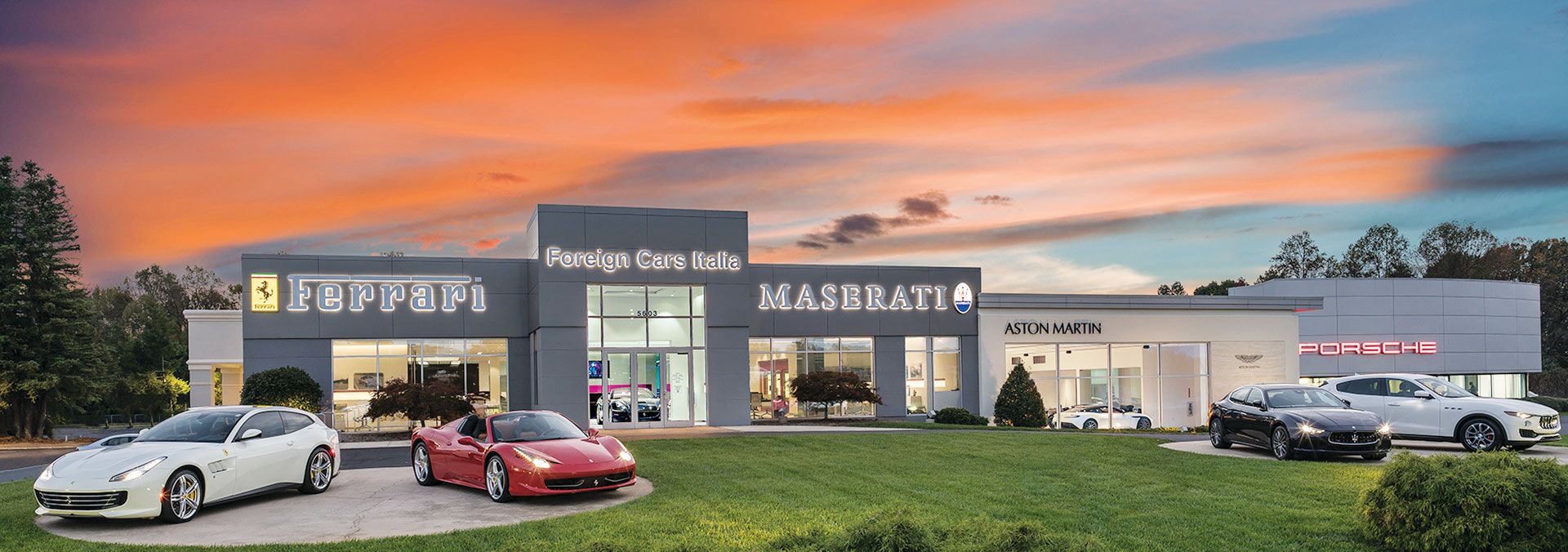 Aston Martin, Ferrari, Maserati, Porsche Dealership Greensboro NC Used