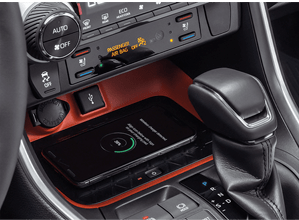 USB Ports and Qi-Compatible Wireless Charger USB Ports and Qi-Compatible Wireless Charger