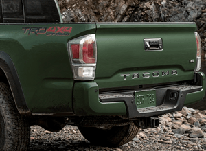 Embossed Tailgate with Grade-Specific Taillights Embossed Tailgate with Grade-Specific Taillights