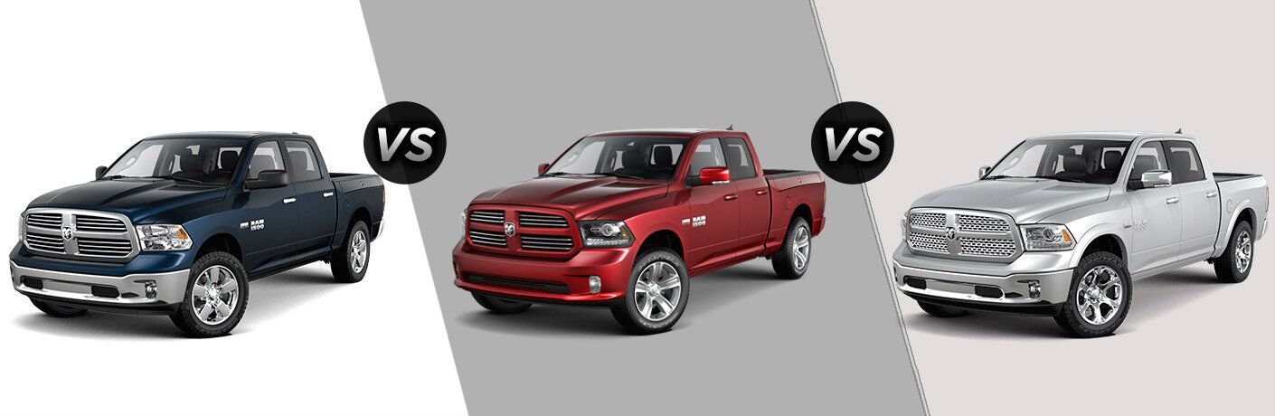 2016 Ram 1500 Big Horn vs Sport vs Laramie