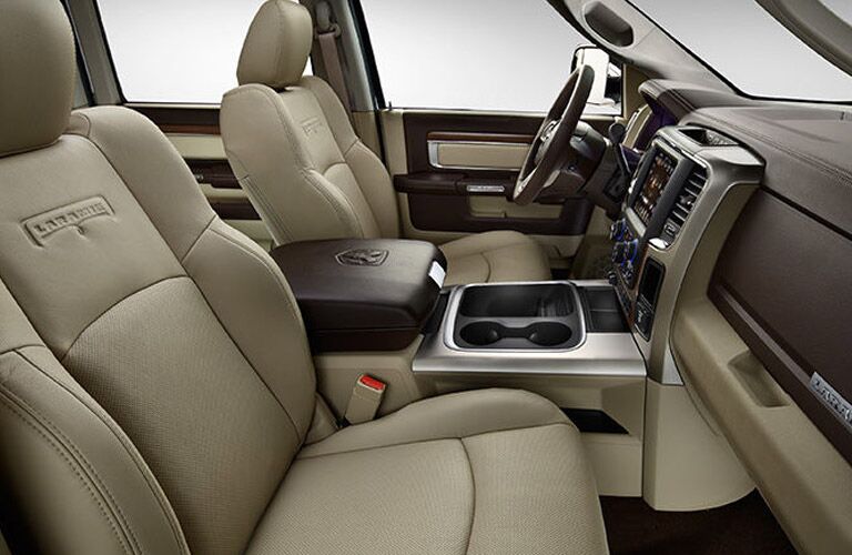 Front seats of the 2016 Ram 3500 Laramie