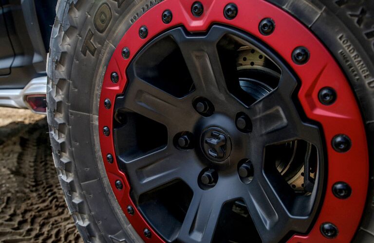 wheel close up of the 2017 Ram 1500 Rebel