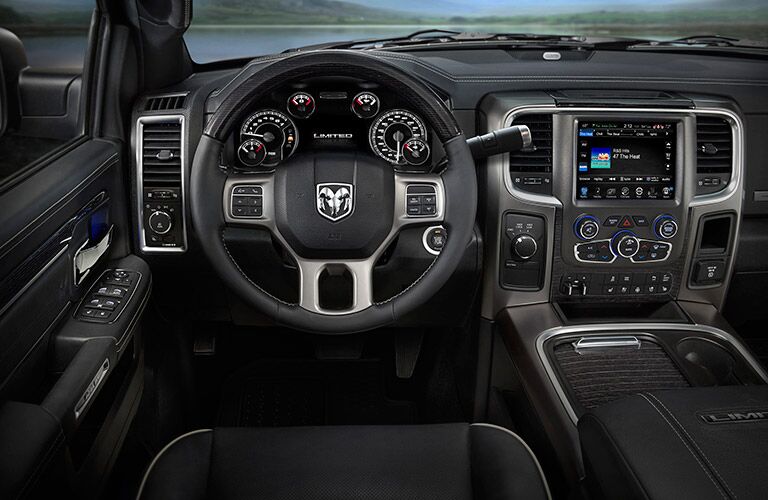 front dashboard of the 2017 Ram 2500