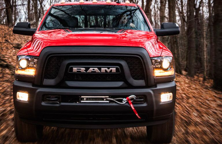 front view of the 2017 Ram 2500 Power Wagon in red