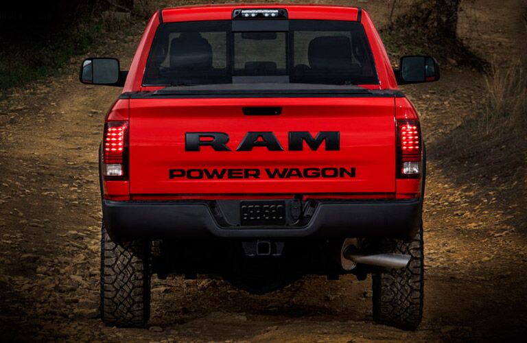 rear view of the 2017 Ram 2500 Power Wagon off-roading vehicle