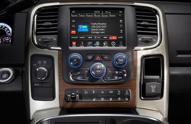 infotainment system in the 2017 Ram 3500