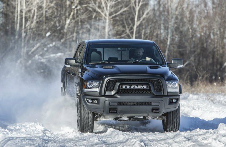 2017 Ram 1500 Rebel Night in snow