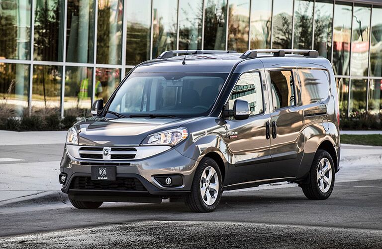 black and shiny 2017 Ram ProMaster City designed for passengers