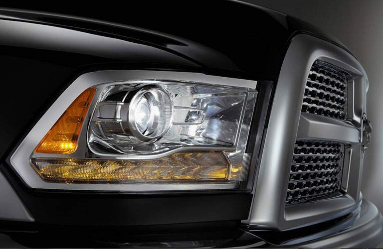 headlight close-up on the 2018 Ram 2500