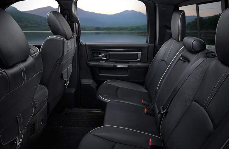 black rear seats of the 2018 Ram 1500