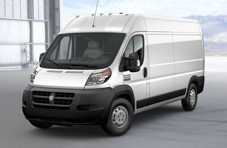 white 2018 Ram ProMaster Cargo Van 2500