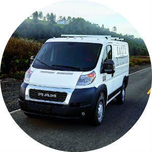 circle image of a 2019 Ram ProMaster van