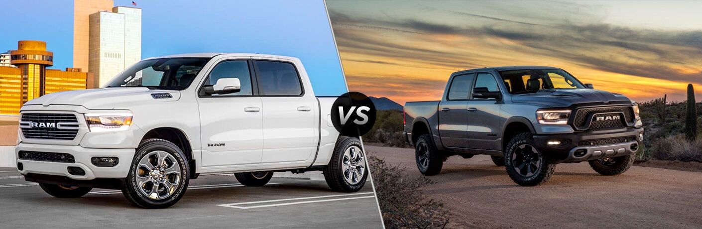 2019 Ram 1500 Big Horn vs Rebel comparison image