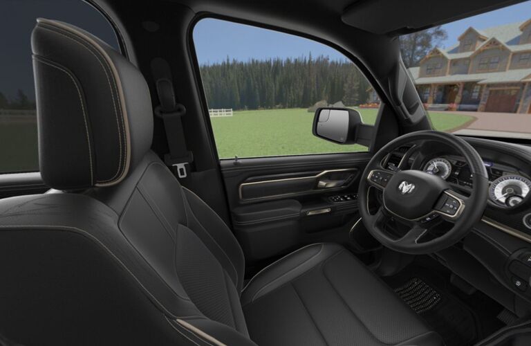 driver cockpit of the 2019 Ram 1500 Limited