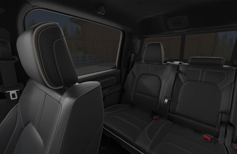 rear seats of the 2019 Ram 1500 Limited