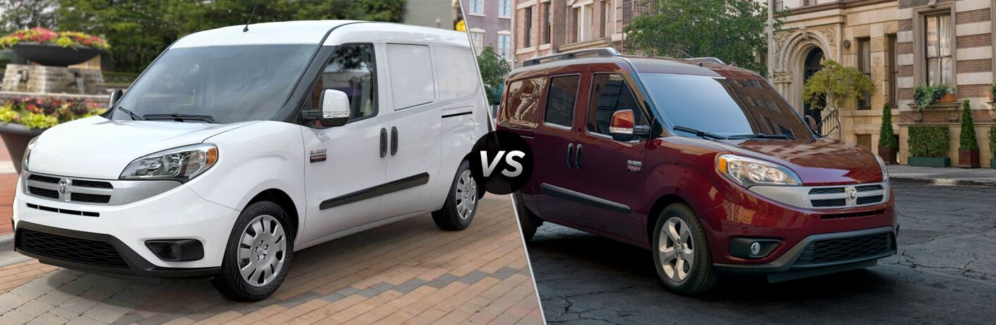 2019 Ram ProMaster City Cargo Van vs Wagon comparison image