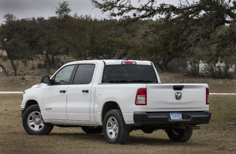 2019 Ram 1500 Tradesman rear in white