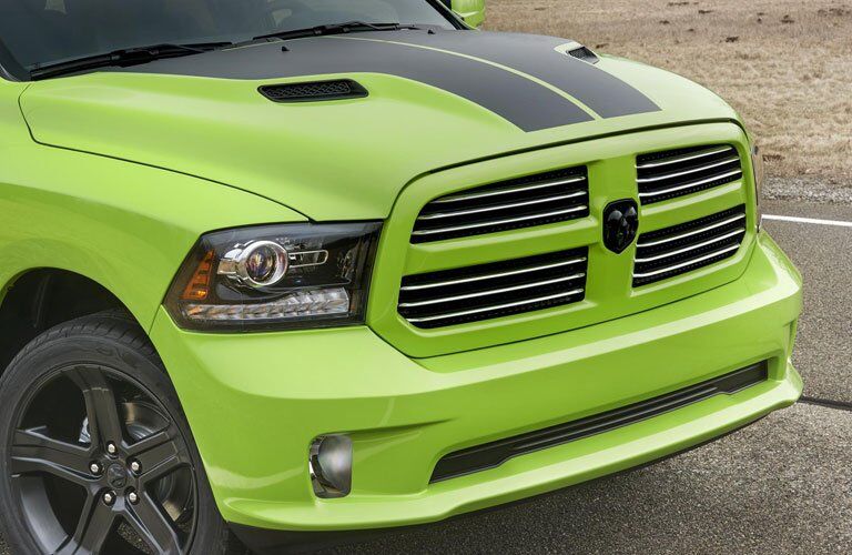 attractive front grille on a specialty Ram truck