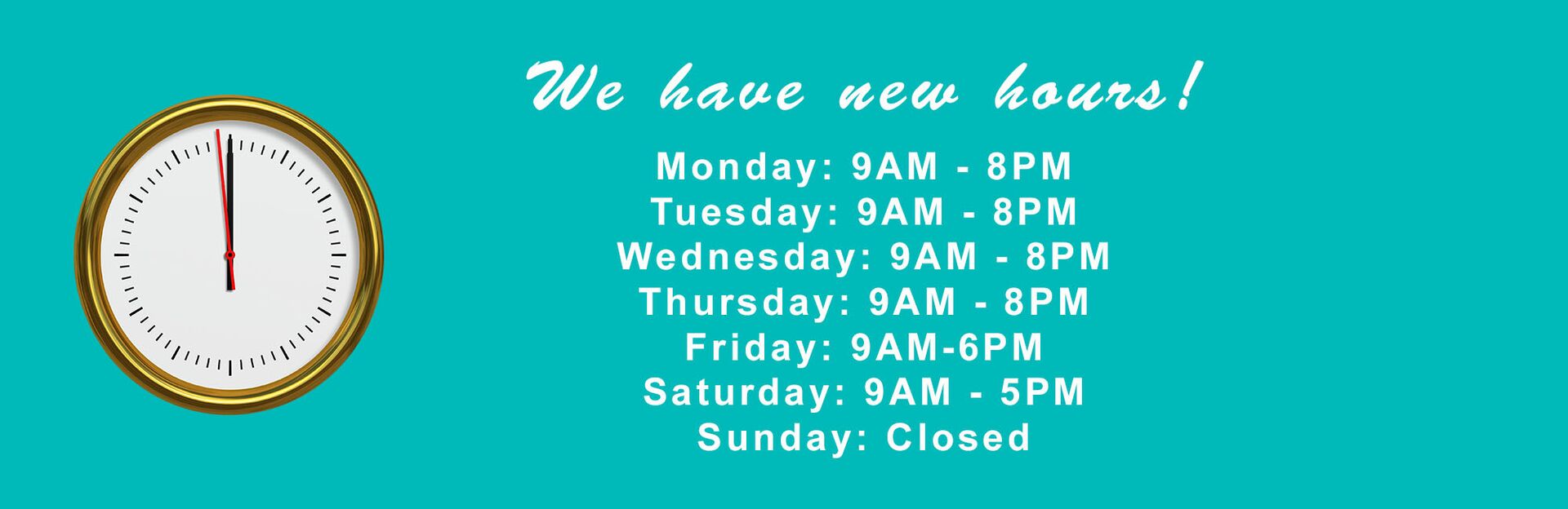 new hours new hours
