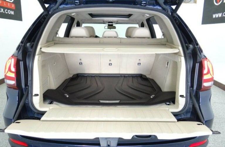 Rear cargo area of 2015 BMW X5 Rear cargo area of 2015 BMW X5