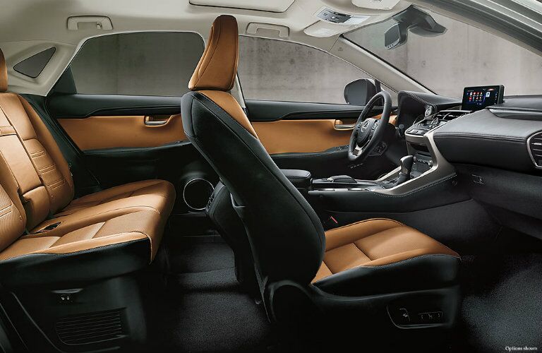 Two rows of seating and tech innovation inside Lexus NX Two rows of seating and tech innovation inside Lexus NX