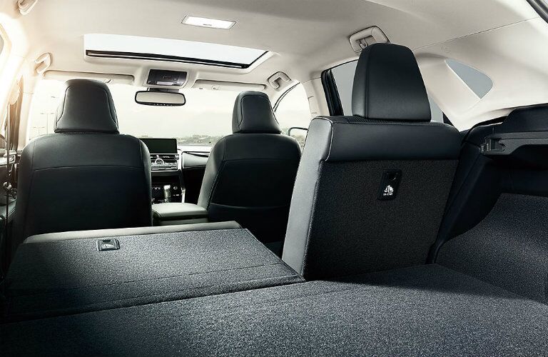 Back seat folded down inside Lexus NX Back seat folded down inside Lexus NX