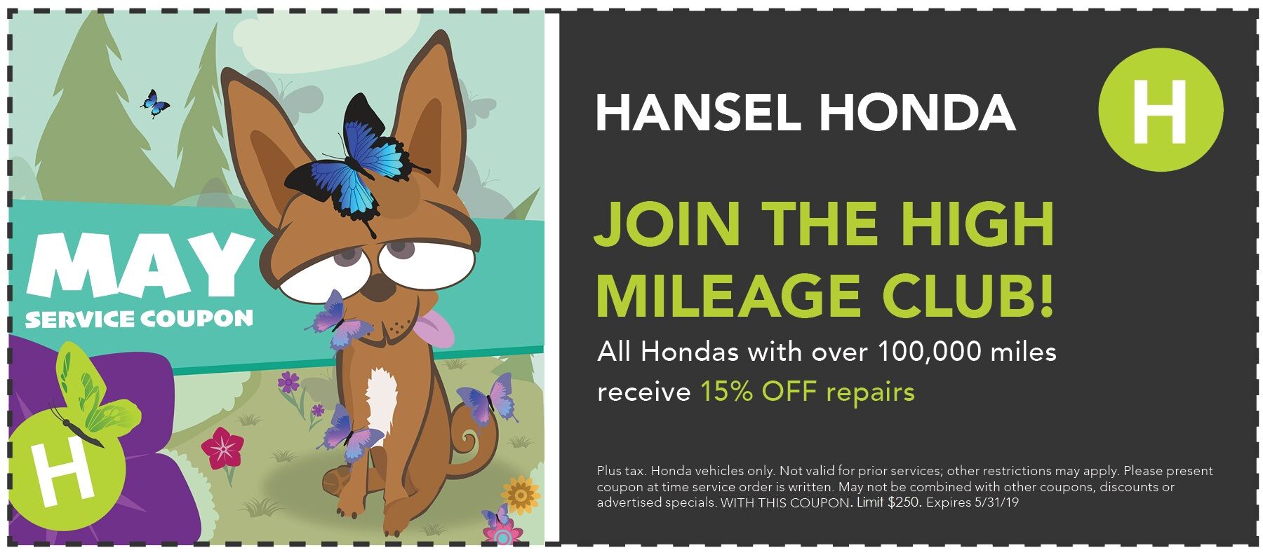 Join the High Mileage Club! Join the High Mileage Club!