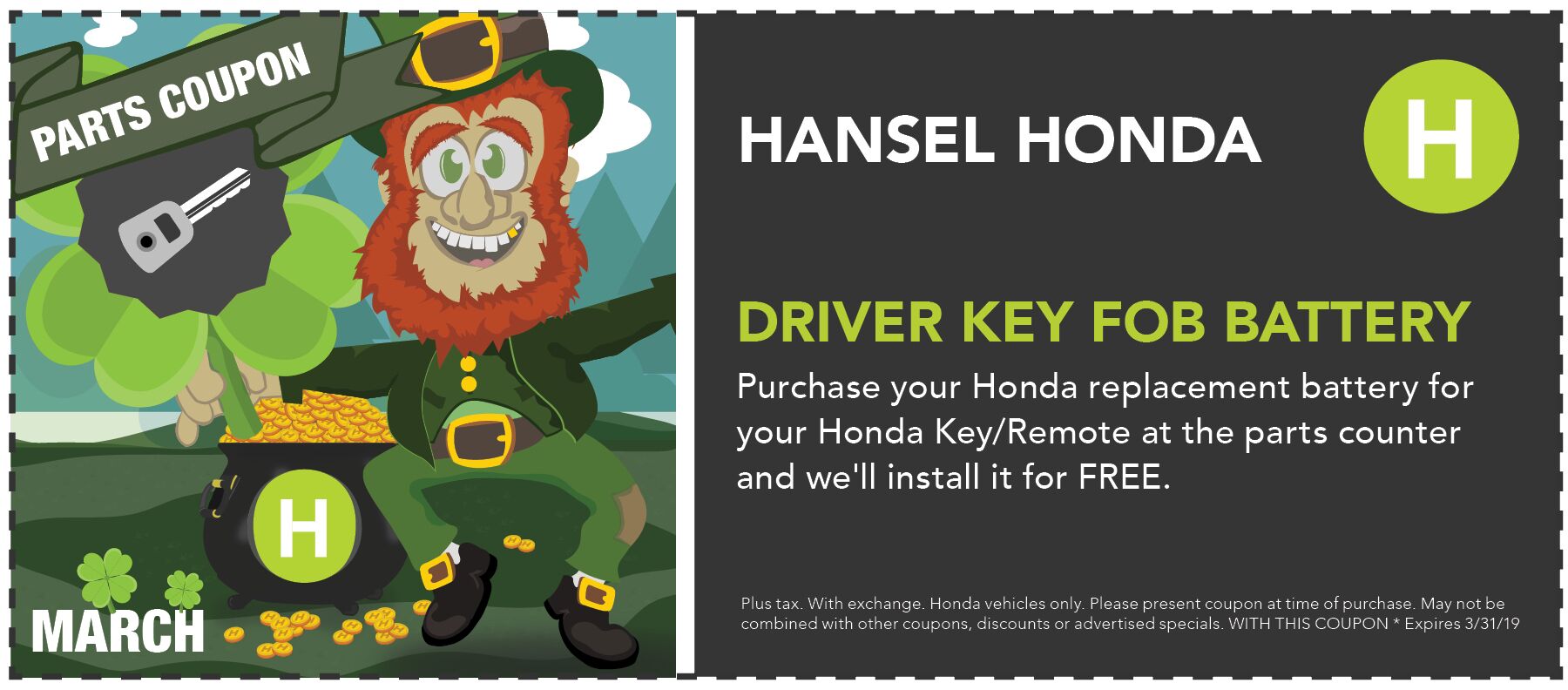 Driver Key Fob Special! Driver Key Fob Special!