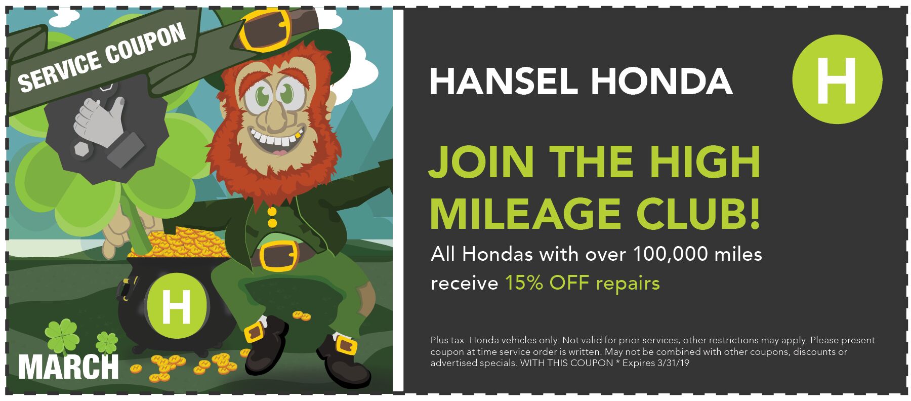 Join the High Mileage Club! Join the High Mileage Club!
