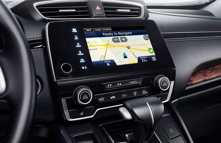 touchscreen infotainment on the 2017 Honda CR-V Touring