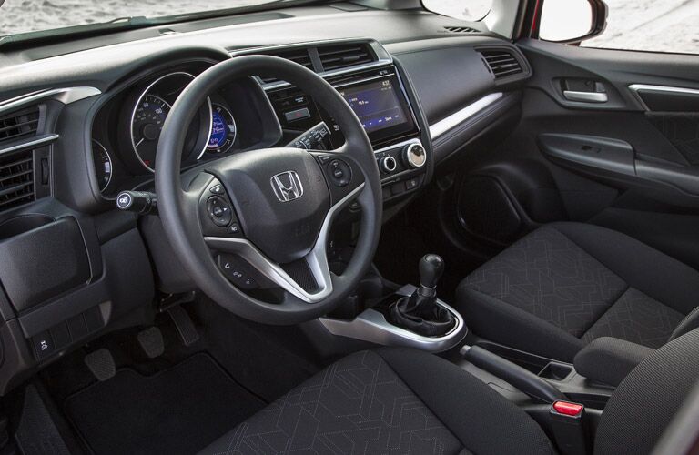 front dashboard of the 2017 Honda Fit