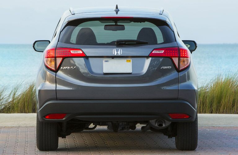 rear view of the 2017 Honda HR-V with a great view of the liftgate