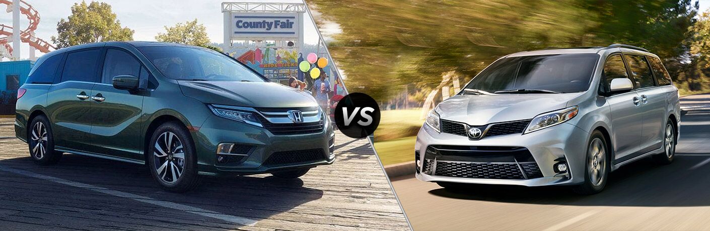 2019 Honda Odyssey Elite vs 2019 Toyota Sienna comparison image