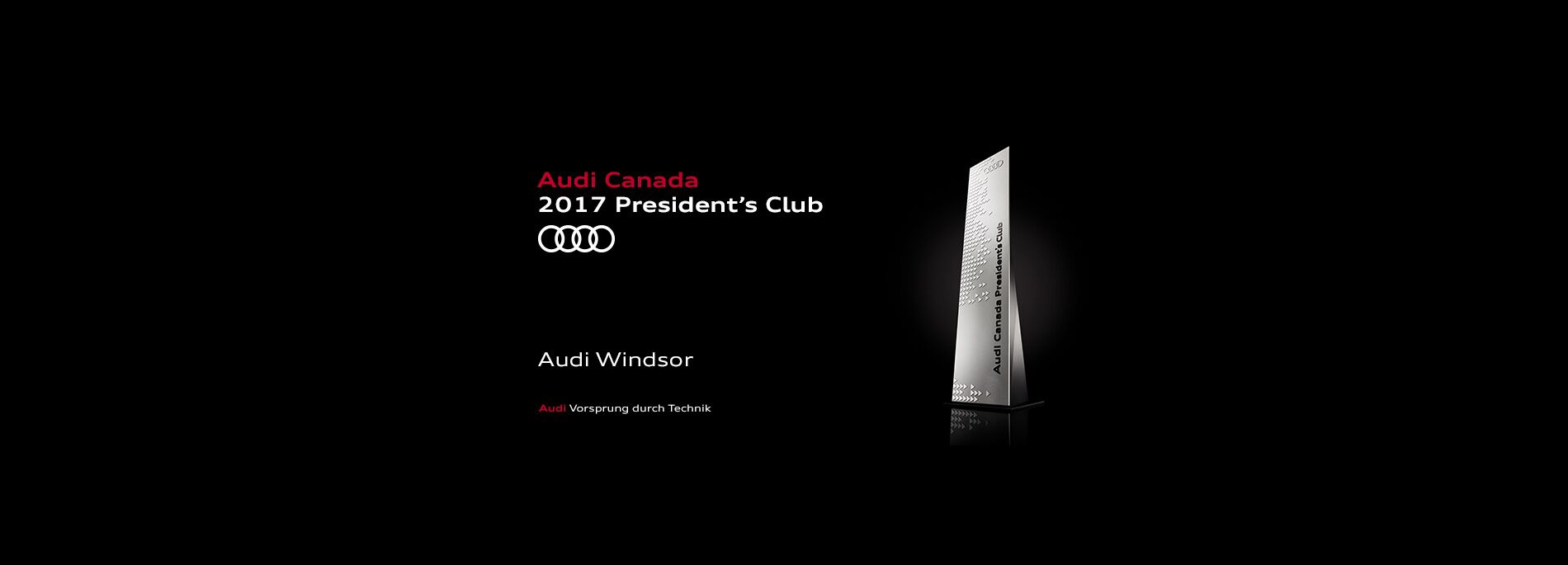 Audi Windsor Presidents Club Award