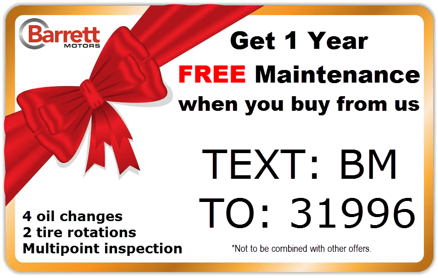1 Year of Free Maintenance 1 Year of Free Maintenance