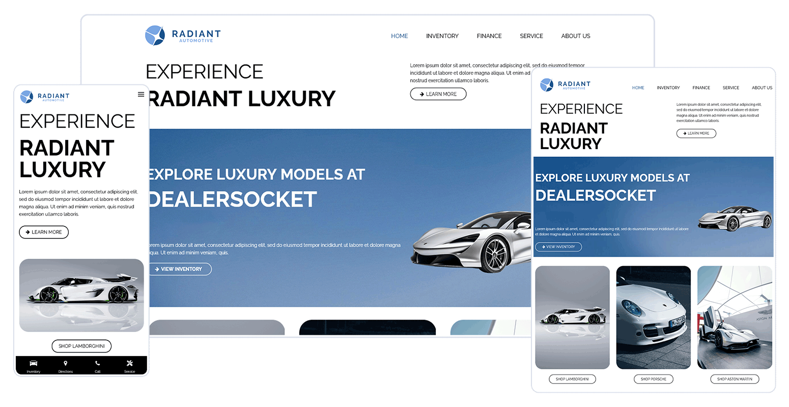 Radiant Luxury Website Theme Radiant Luxury Website Theme
