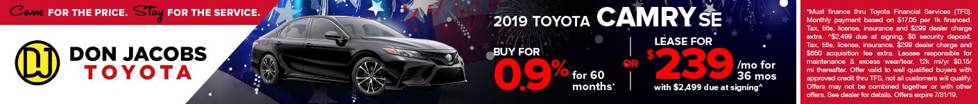 4th of July Camry SRP Banner 4th of July Camry SRP Banner