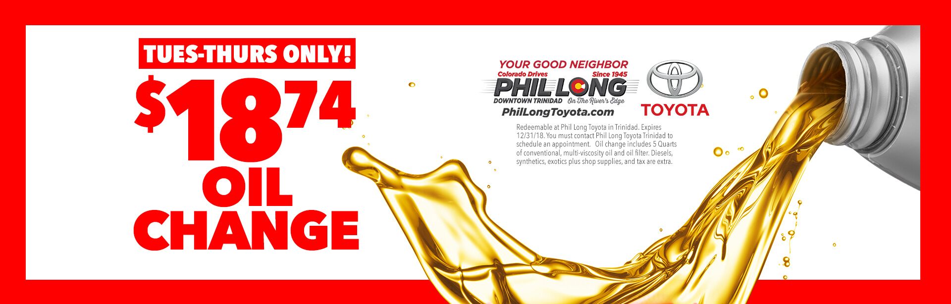 Toyota Dealership in Trinidad, Colorado at Phil Long