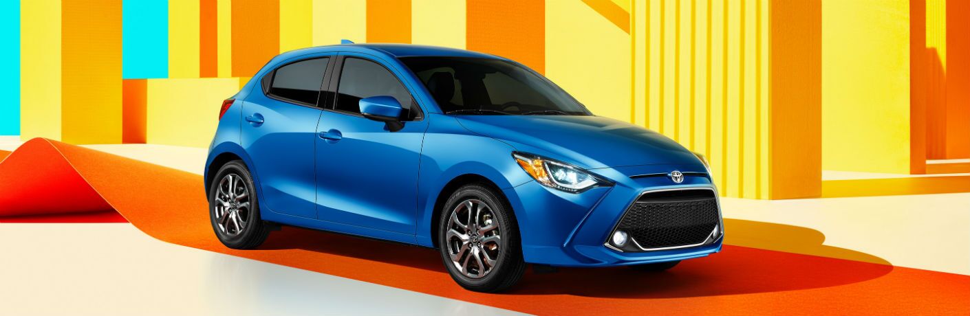 2020 Toyota Yaris Hatchback Exterior Passenger Side Front Profile 2020 Toyota Yaris Hatchback Exterior Passenger Side Front Profile