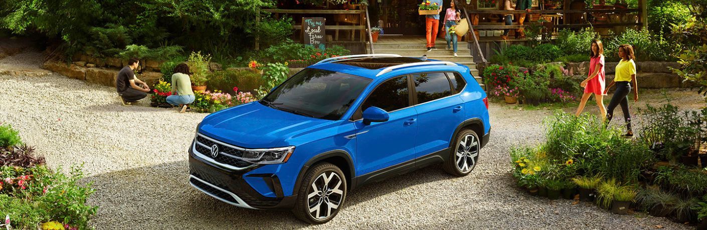 2023 Volkswagen Taos in the driveway