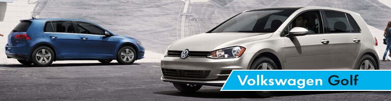 Blue and Silver 2018 Volkswagen Golf models