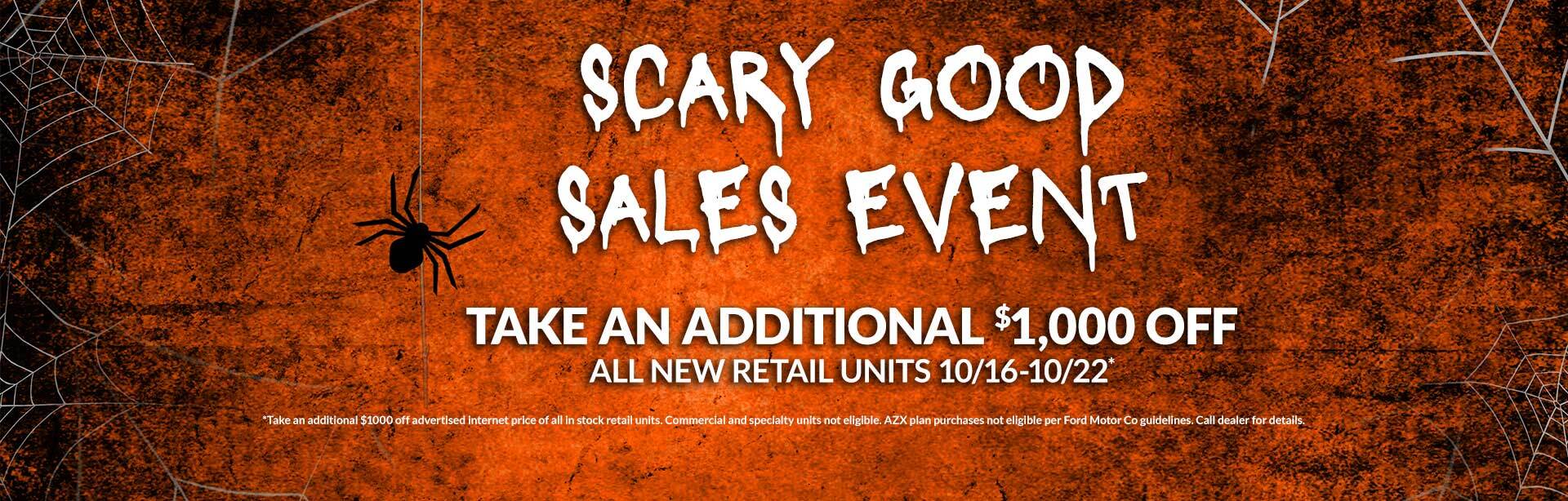 scary good sales event scary good sales event