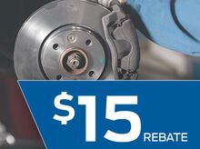 $15 REBATE BY MAIL ON ANY MOTORCRAFT® BRAKE SERVICE. $15 REBATE BY MAIL ON ANY MOTORCRAFT® BRAKE SERVICE.