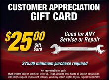 $25 Customer Appreciation Gift Card $25 Customer Appreciation Gift Card