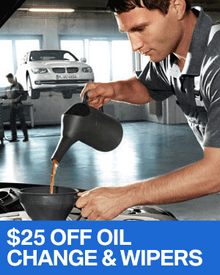 $25 OFF Oil Change & Wiper Replacement - BMW $25 OFF Oil Change & Wiper Replacement - BMW