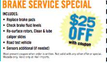$25 Off Brake Service $25 Off Brake Service