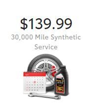 30,000 Mile Synthetic Service 30,000 Mile Synthetic Service