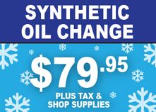 $39.95 Synthetic Oil Change Special $39.95 Synthetic Oil Change Special