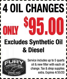 4 Oil Changes 4 Oil Changes