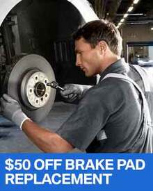 $50 OFF Brake Pad Replacement - BMW $50 OFF Brake Pad Replacement - BMW